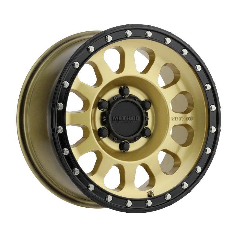 Method MR315 17x8.5 0mm Offset 6x135 87mm CB Gold/Black Street Loc Wheel - Saikospeed