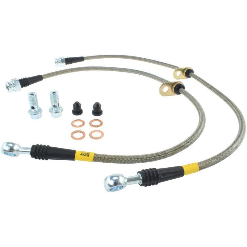 StopTech 06+ Civic Si Stainless Steel Front Brake Lines - Saikospeed