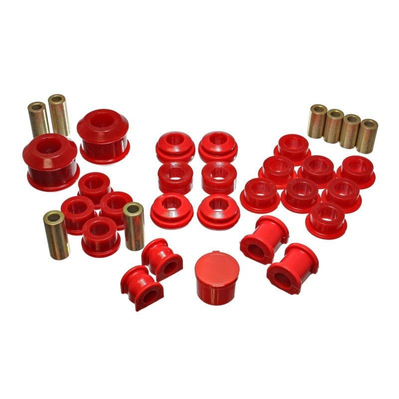 Energy Suspension 02-04 Acura RSX (includes Type S) Red Hyper-Flex Master Bushing Set - Saikospeed