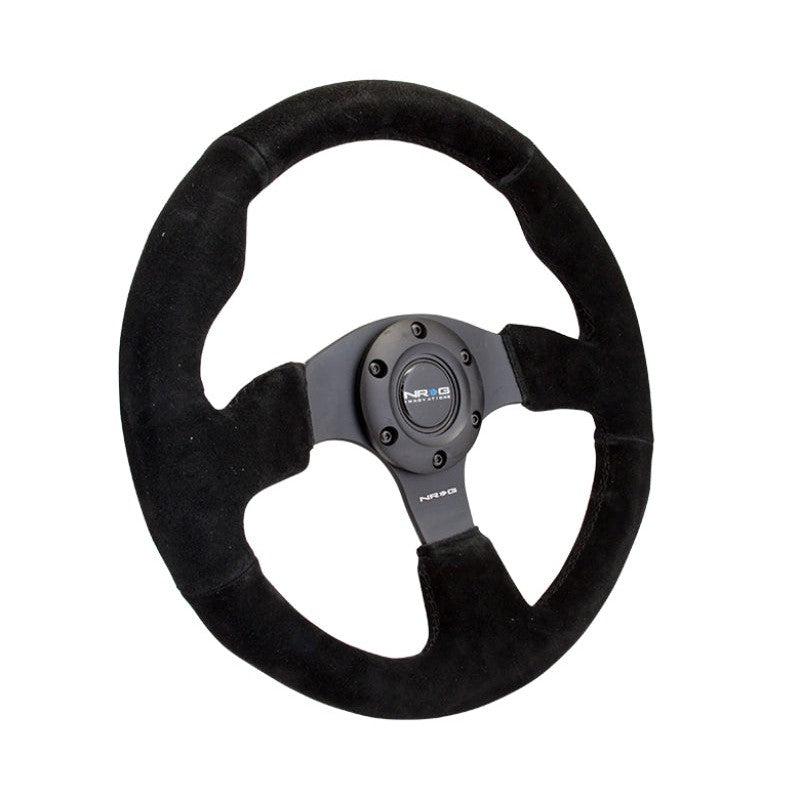 NRG Reinforced Steering Wheel (320mm) Suede w/Black Stitch