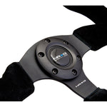 NRG Reinforced Steering Wheel (320mm) Suede w/Black Stitch
