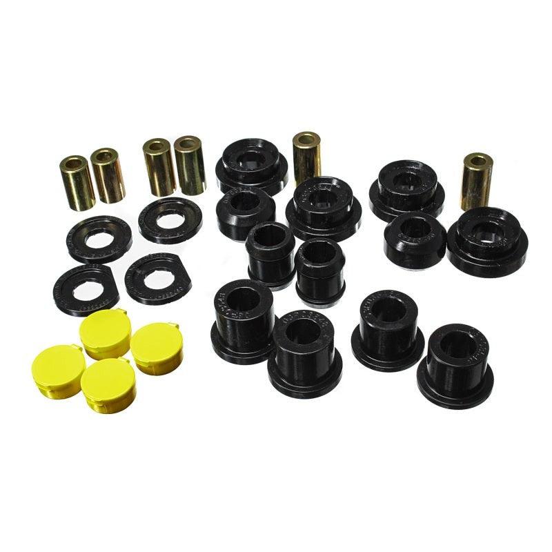 Energy Suspension 06-11 Honda Civic Black Rear Lower Trailing Arm and Lower Knuckle Bushing Set - Saikospeed