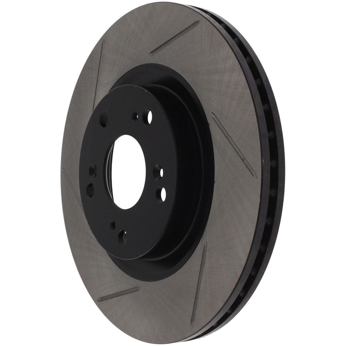StopTech Power Slot Slotted 06-08 Honda Civic Si Front Right Rotor - Saikospeed