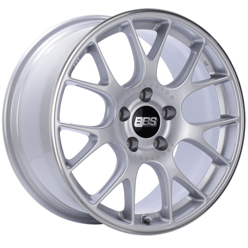 BBS CH-R 18x8.5 5x112 ET38 Brilliant Silver Polished Rim Protector Wheel -82mm PFS/Clip Required - Saikospeed