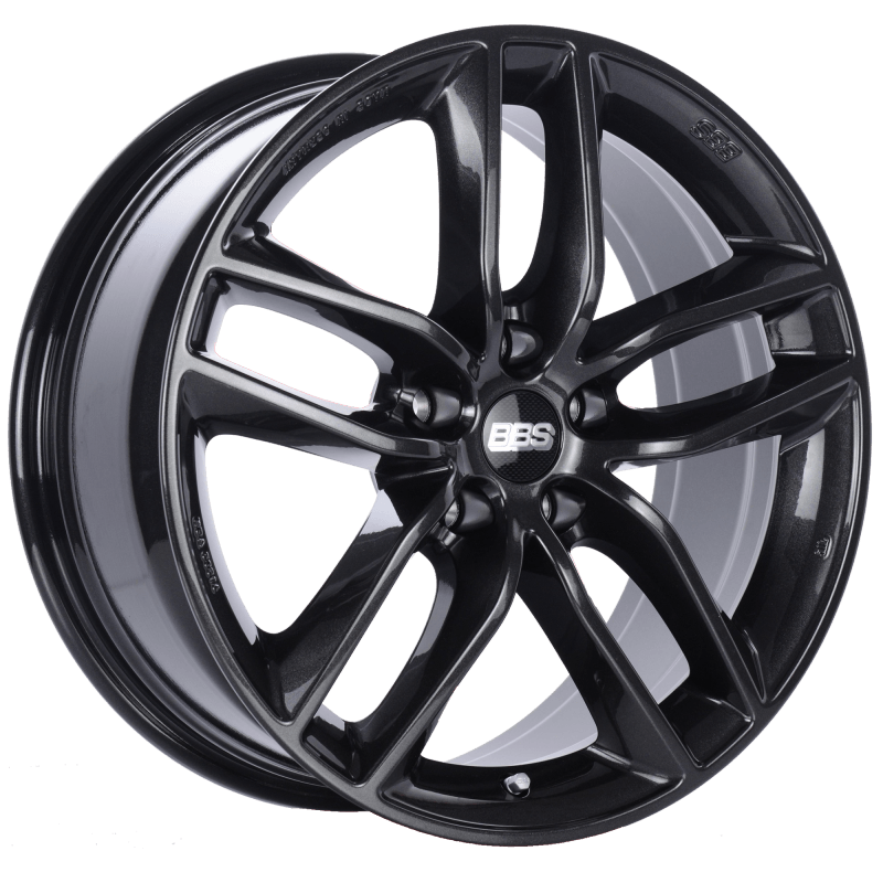 BBS SX 18x8 5x112 ET35 Crystal Black Wheel -82mm PFS/Clip Required - Saikospeed