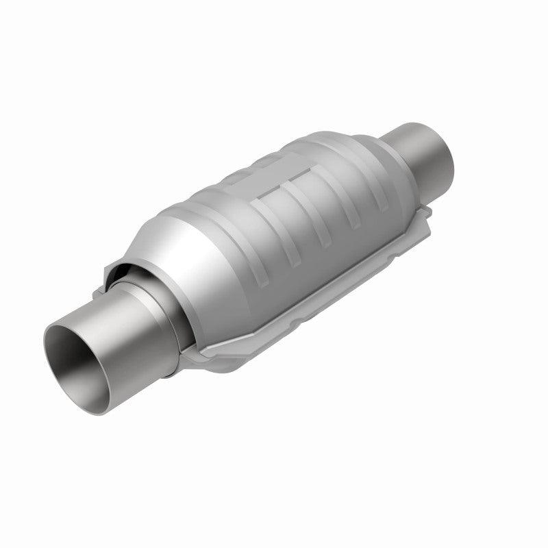 MagnaFlow Conv Univ 2.25in Inlet/Outlet Center/Center Round 9in Body L x 5.125in W x 13in Overall L - Saikospeed