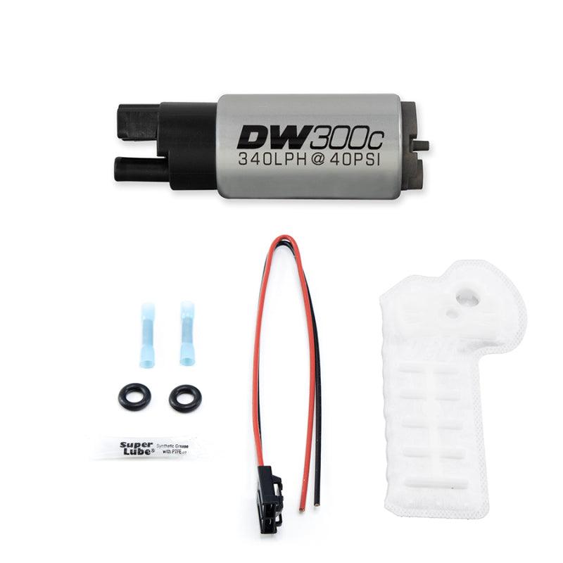 DeatschWerks 340lph DW300C Compact Fuel Pump 17-20 Honda Civic Type R (w/o Mounting Clips) - Saikospeed