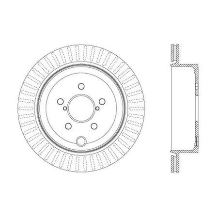 StopTech Slotted & Drilled Sport Brake Rotor - Saikospeed