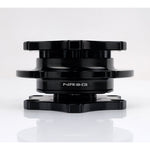 NRG Quick Release SFI SPEC 42.1 - Shiny Black Body / Shiny Black Ring