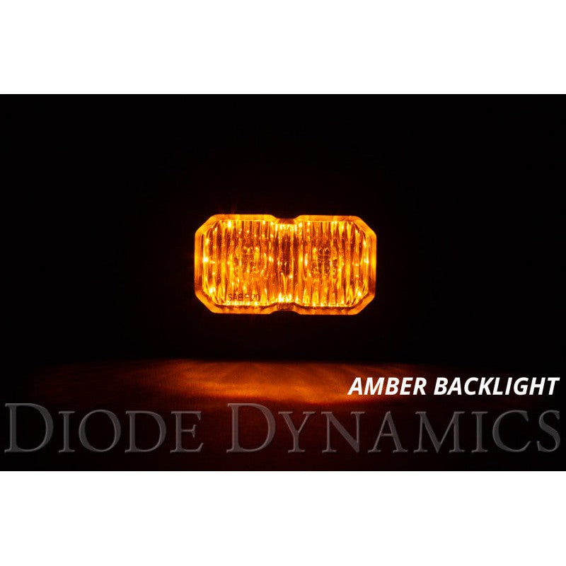Diode Dynamics Stage Series 2 In LED Pod Pro - Yellow Combo Standard ABL (Pair)