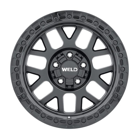 Weld Off-Road W104 17X9.0 Cinch 6X135 6X139.7 ET00 BS5.00 Satin Black Gloss Black 106.1 - Saikospeed