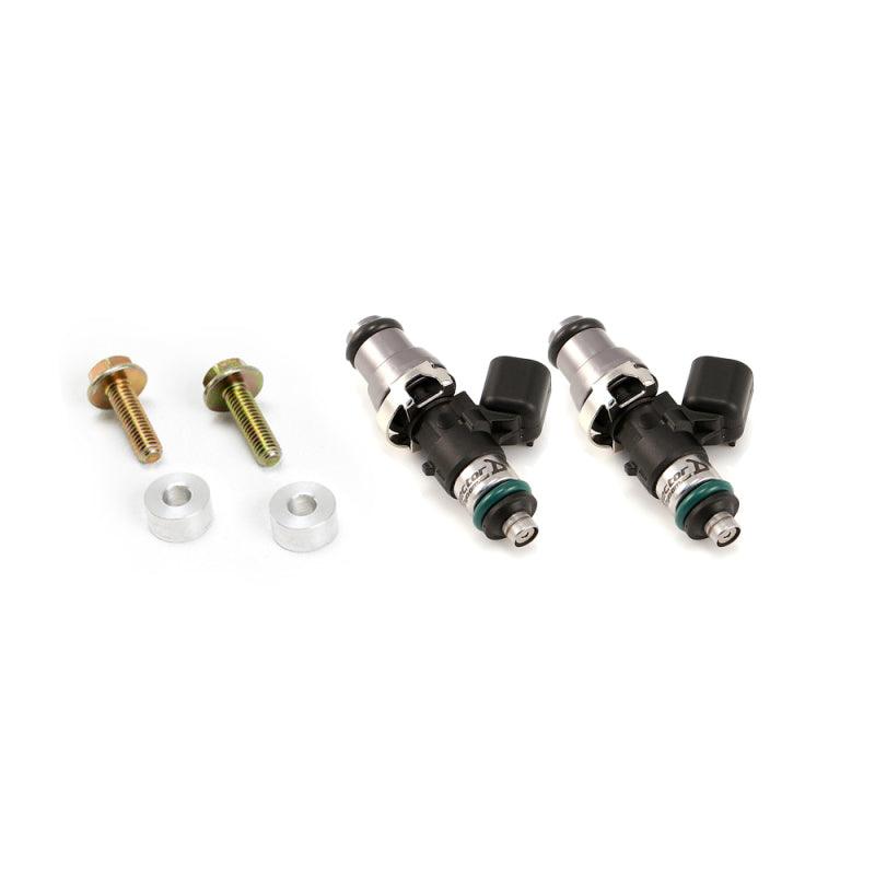 Injector Dynamics ID1050-XDS Fuel Injectors Polaris RZR 14mm Grey Adapter Top (Set of 2) - Saikospeed