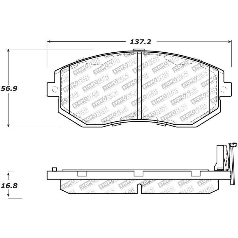 StopTech Performance 13 Scion FR-S / 13 Subaru BRZ Front Brake Pads - Saikospeed