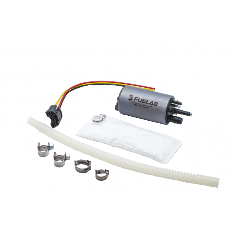 Fuelab 496 In-Tank Brushless Fuel Pump w/9mm Barb & 6mm Barb Siphon - 500 LPH