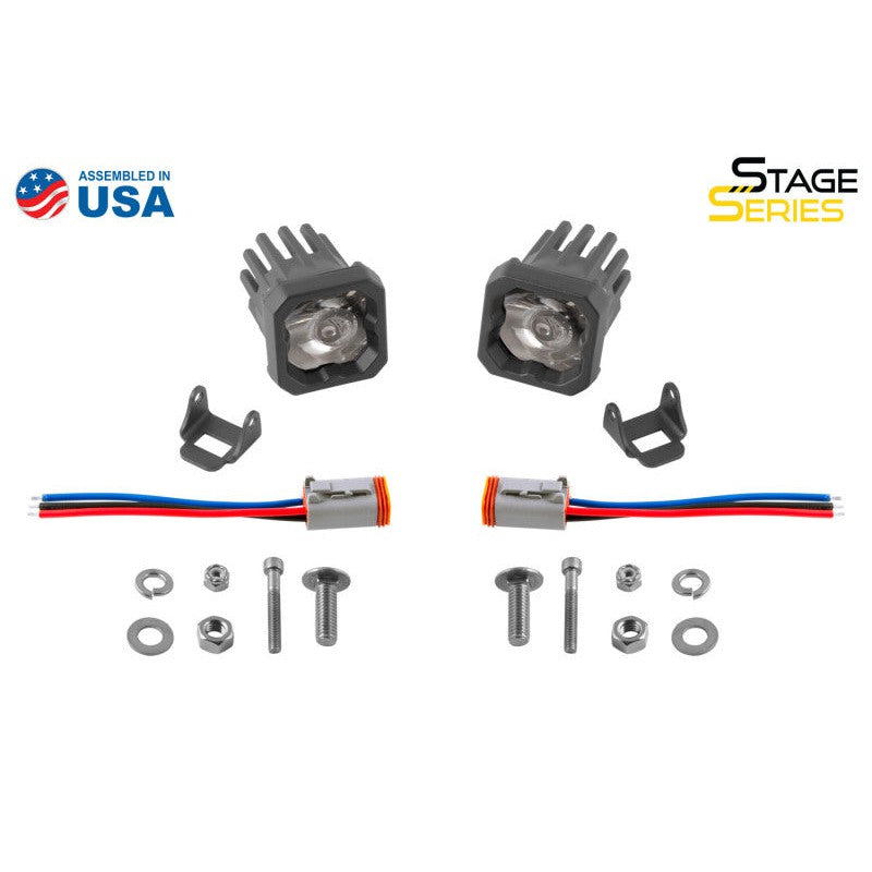 Diode Dynamics Stage Series C1 LED Pod Sport - White Wide Standard ABL (Pair)