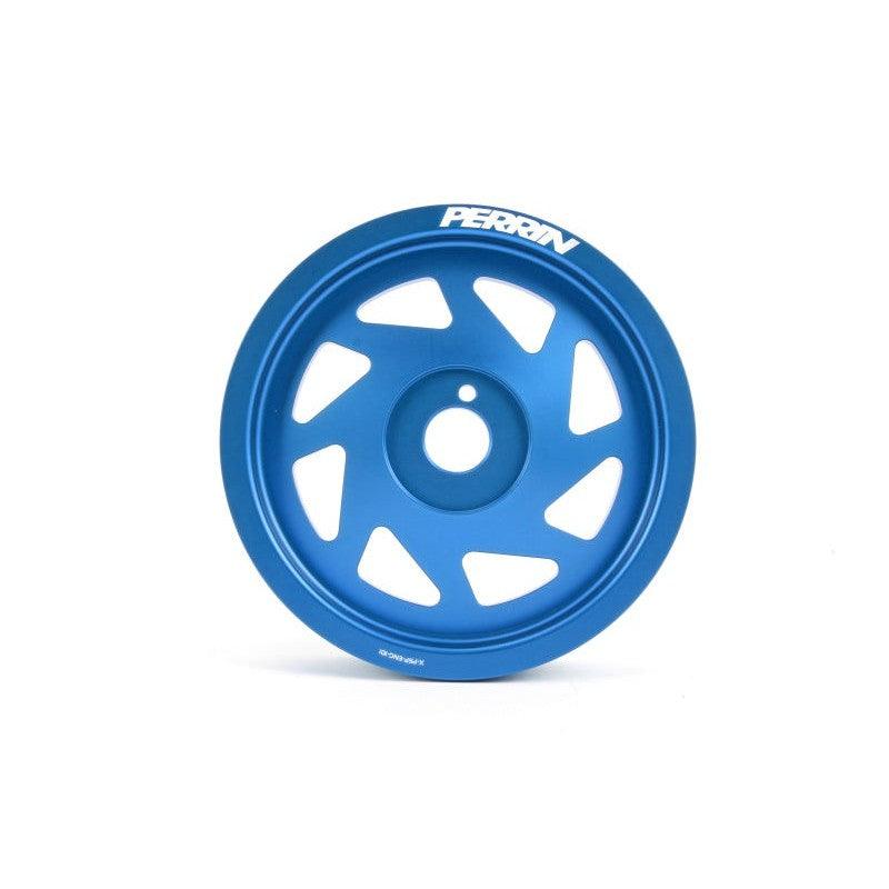 Perrin 15-18 Subaru WRX / 13-20 BRZ / 14-18 Forester XT FA/FBCrank Pulley - Blue - Saikospeed