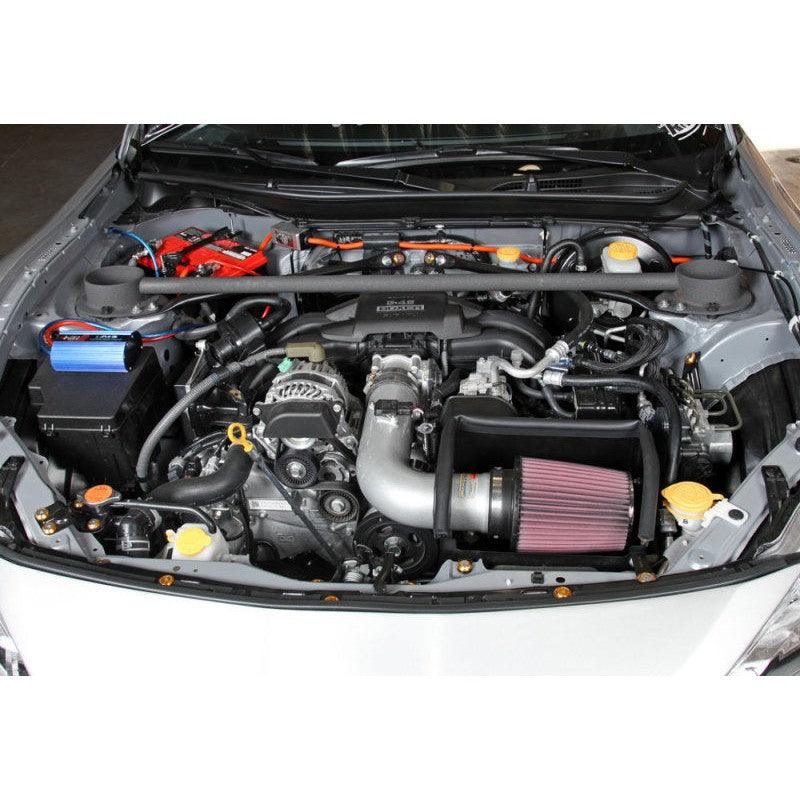K&N 13 Subaru BRZ 2.0L / 13 Scion FR-S 2.0L Silver 69 Series Typhoon Intake - Saikospeed