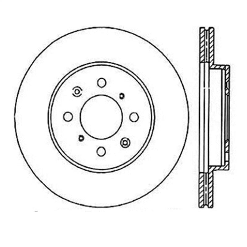 StopTech Power Slot 90-01 Integra (exc. Type R) /90-05 Civic EX/94-95 Civic SI wABS/99-03 Civic SI/ - Saikospeed