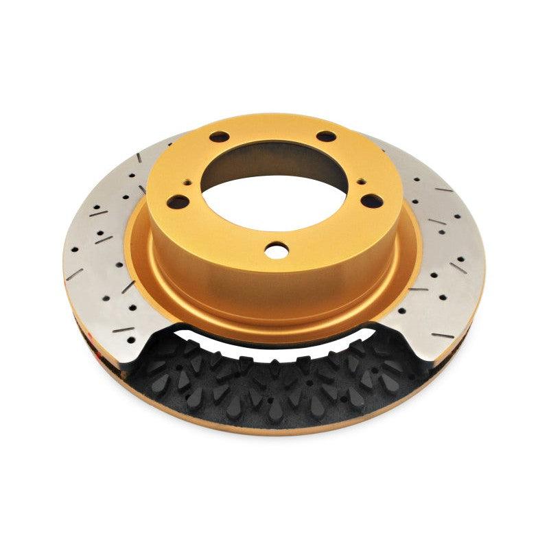 DBA 02-09 Subaru WRX STi/2017 BRZ w/Perf Pkg. 10 Hole Front Drilled & Slotted Street Series Rotor - Saikospeed