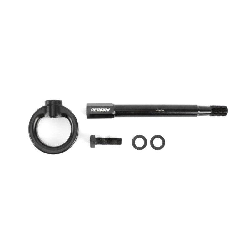 Perrin 08-14 Subaru WRX/STI Tow Hook Kit (Front) - Flat Black - Saikospeed