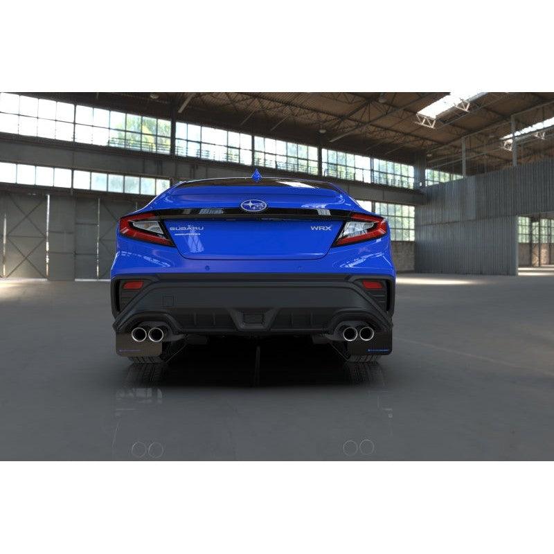 Rally Armor 2022 Subaru WRX Black UR Mud Flap w/ Blue Logo - Saikospeed