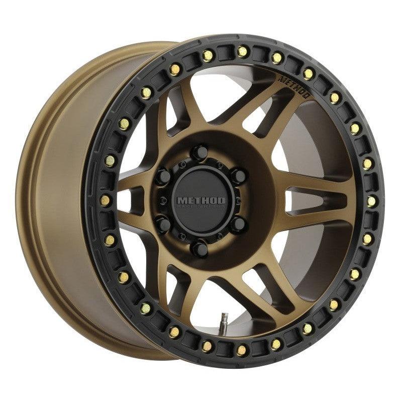 Method MR106 Beadlock 17x9 -44mm Offset 5x5 71.5mm CB Method Bronze w/BH-H24125 Wheel - Saikospeed