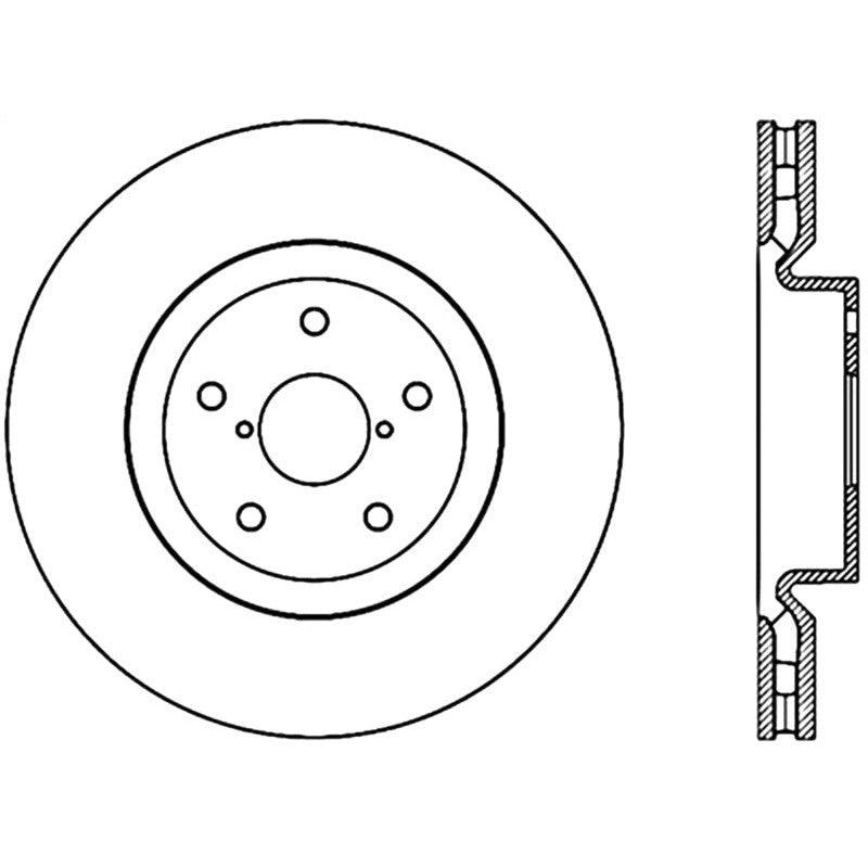 StopTech Drilled Sport Brake Rotor - Saikospeed