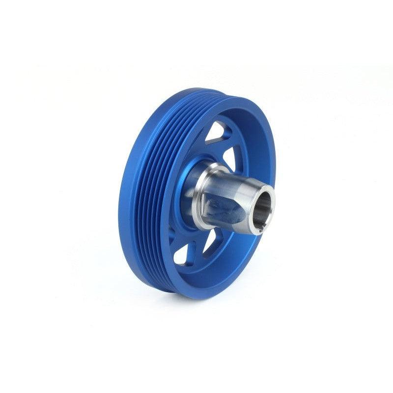 Perrin 19-21 Subaru WRX / 16-18 Forester Lightweight Crank Pulley (FA/FB Engines w/Large Hub) - Blue - Saikospeed