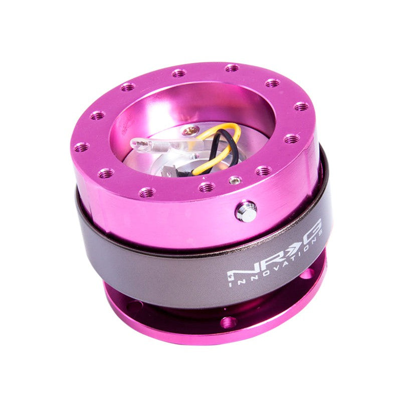 NRG Quick Release Gen 2.0 - Pink Body / Titanium Chrome Ring