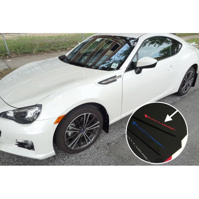 Rally Armor 13-17 Subaru BRZ / Scion FR-S Black UR Mud Flap w/ Red Logo - Saikospeed