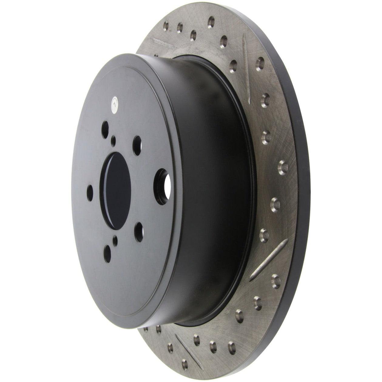 StopTech 08-10 Impreza WRX (Exc STi)/08-10 Impreza Coupe/Sedan Slotted & Drilled Left Rear Rotor - Saikospeed