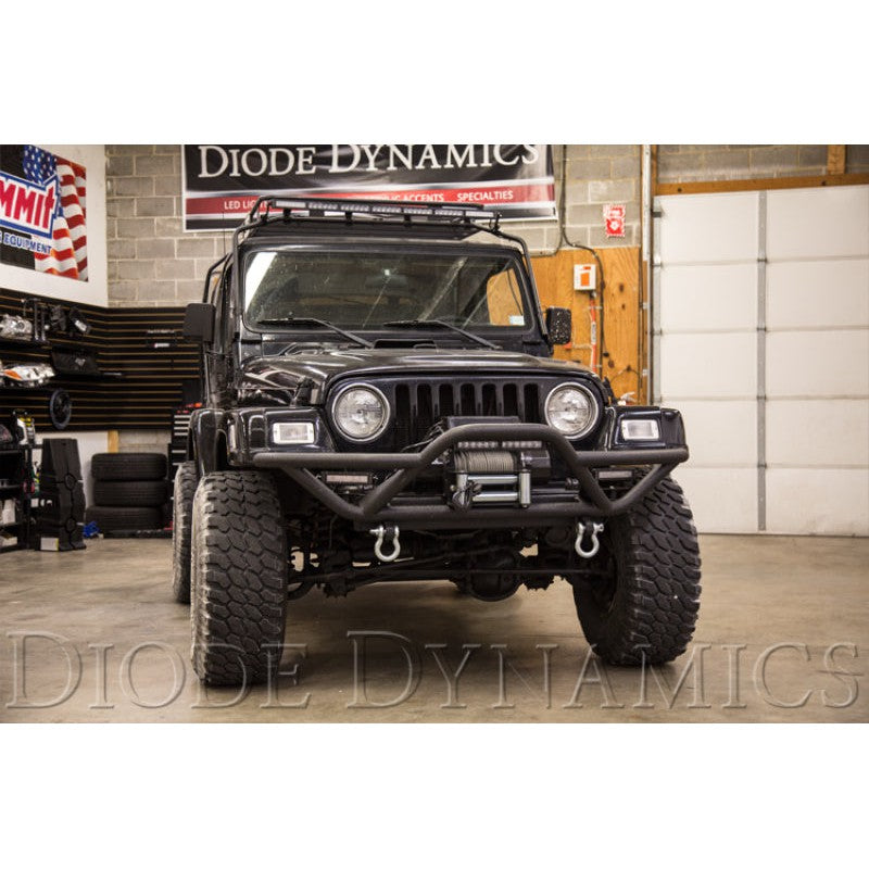Diode Dynamics 12 In LED Light Bar Single Row Straight Clear Driving (Pair) Stage Series