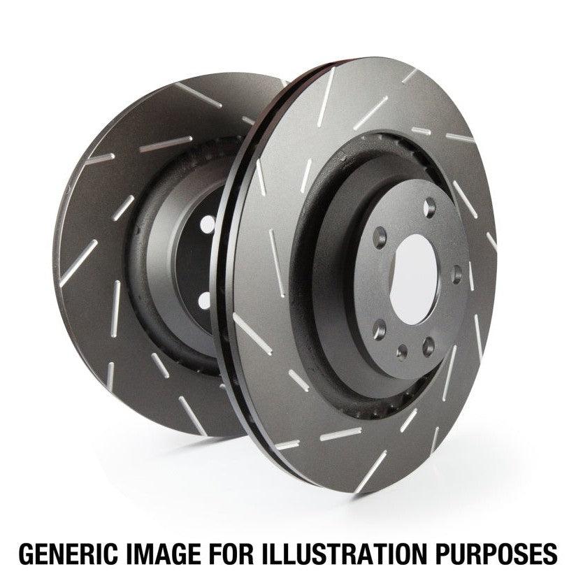 EBC 12+ Subaru BRZ 2.0 (solid rear rotors) USR Slotted Rear Rotors - Saikospeed