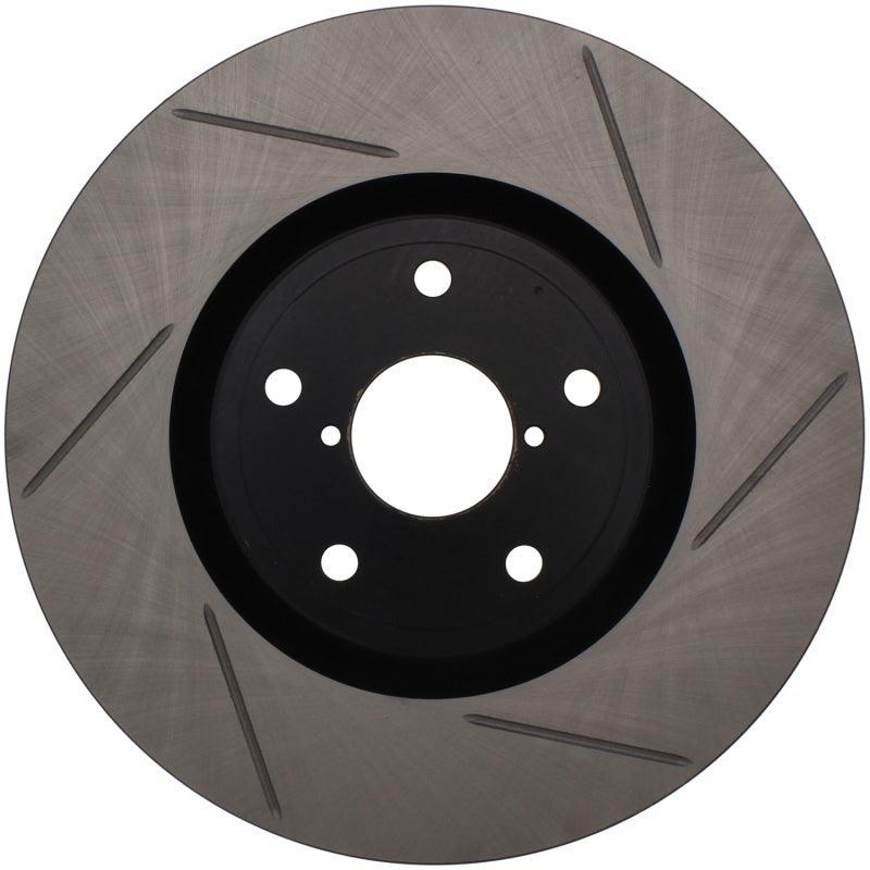 StopTech Power Slot 05-08 STi Front Right Slotted Rotor - Saikospeed