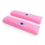 NRG Seat Belt Pads 2.7in (Wide) X 11in - Pink (2 Piece) Short - Saikospeed