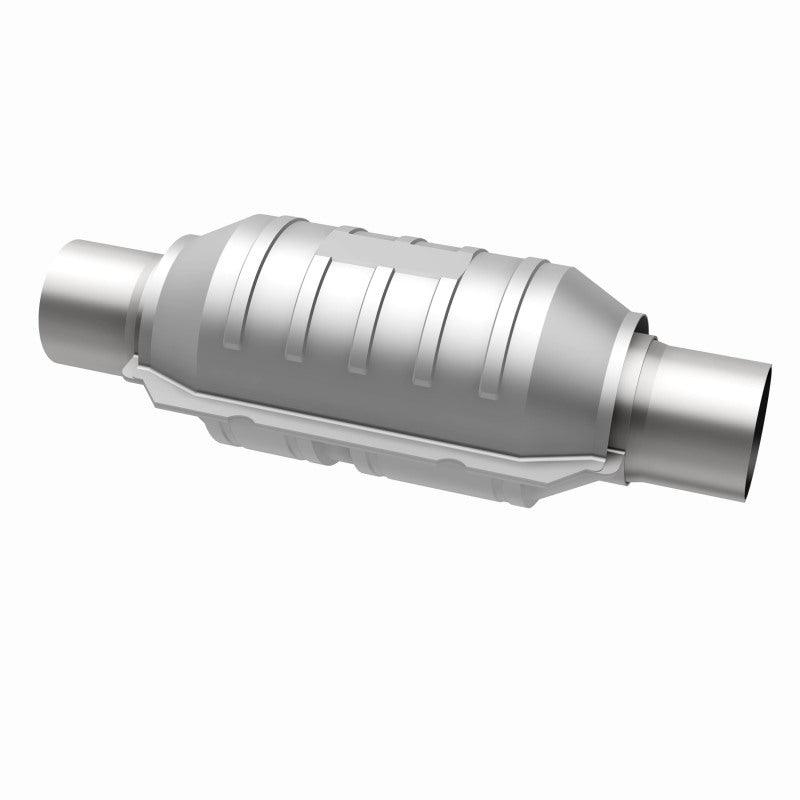 MagnaFlow Conv Univ 2.25in Inlet/Outlet Center/Center Round 9in Body L x 5.125in W x 13in Overall L - Saikospeed