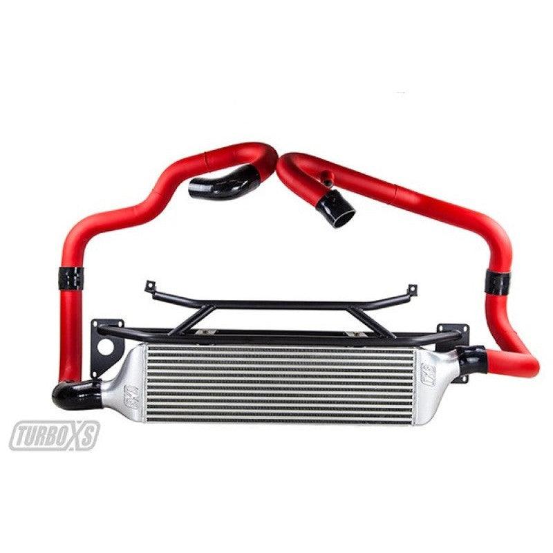 Turbo XS FMIC 2015-2017 Subaru STi - Wrinkle Red Pipes - Saikospeed