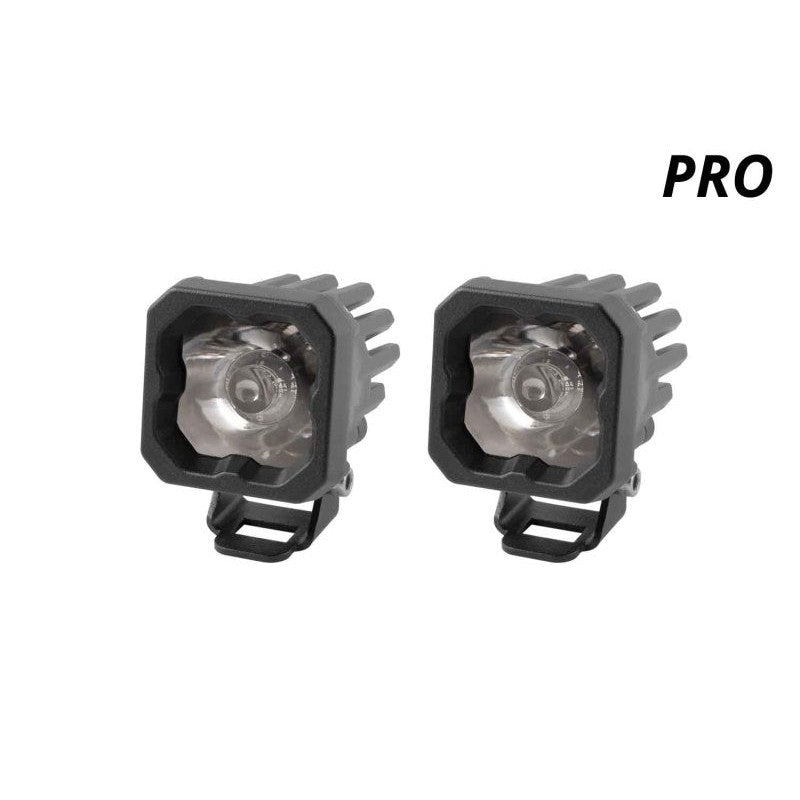 Diode Dynamics Stage Series C1 LED Pod Pro - White Wide Standard ABL (Pair)