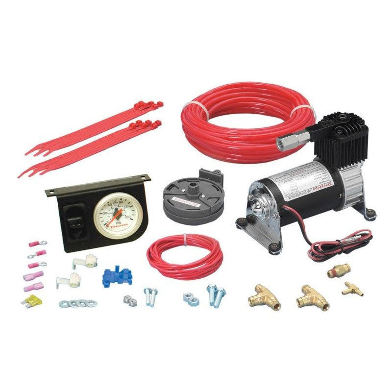 Firestone Level Command II Standard Duty Single Analog Air Compressor System Kit (WR17602158) - Saikospeed