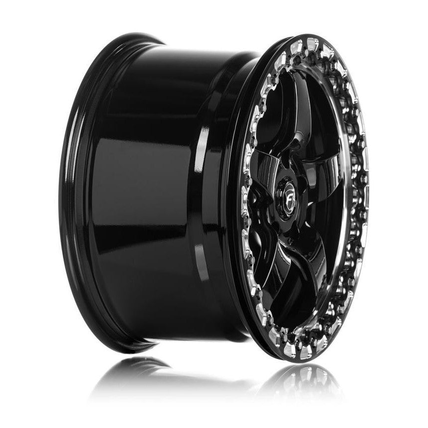 Forgestar D5 Beadlock 17x10 / 5x120 BP / ET45 / 7.3in BS Gloss Black Wheel - Saikospeed