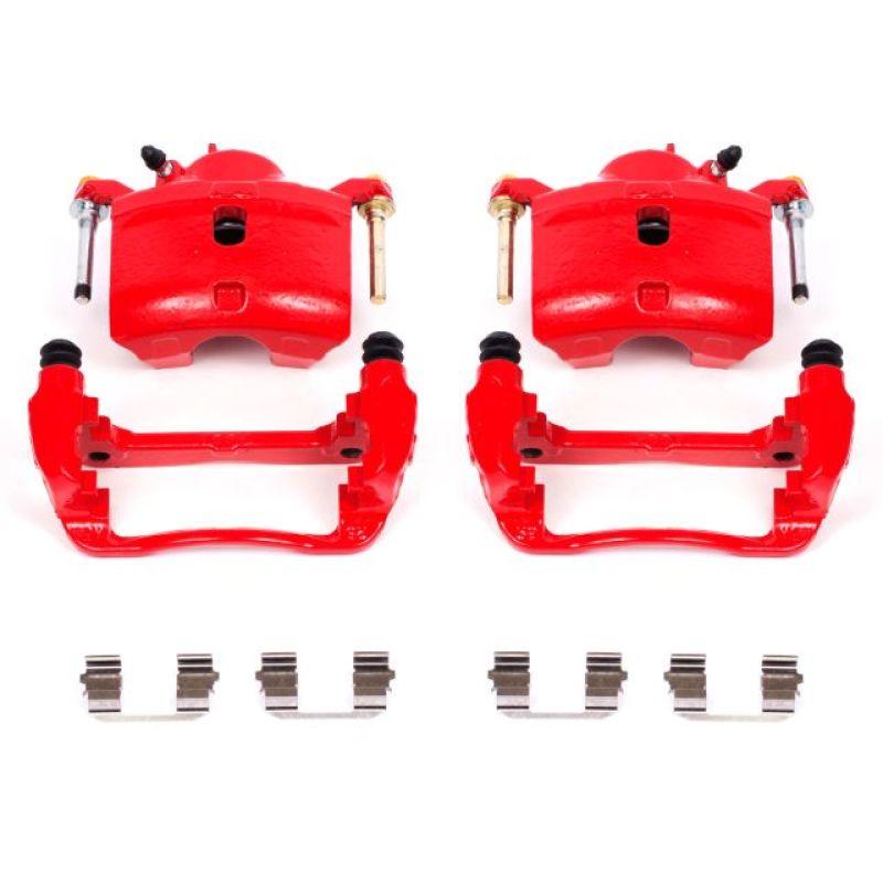 Power Stop 13-15 Acura ILX Front Red Calipers w/Brackets - Pair - Saikospeed