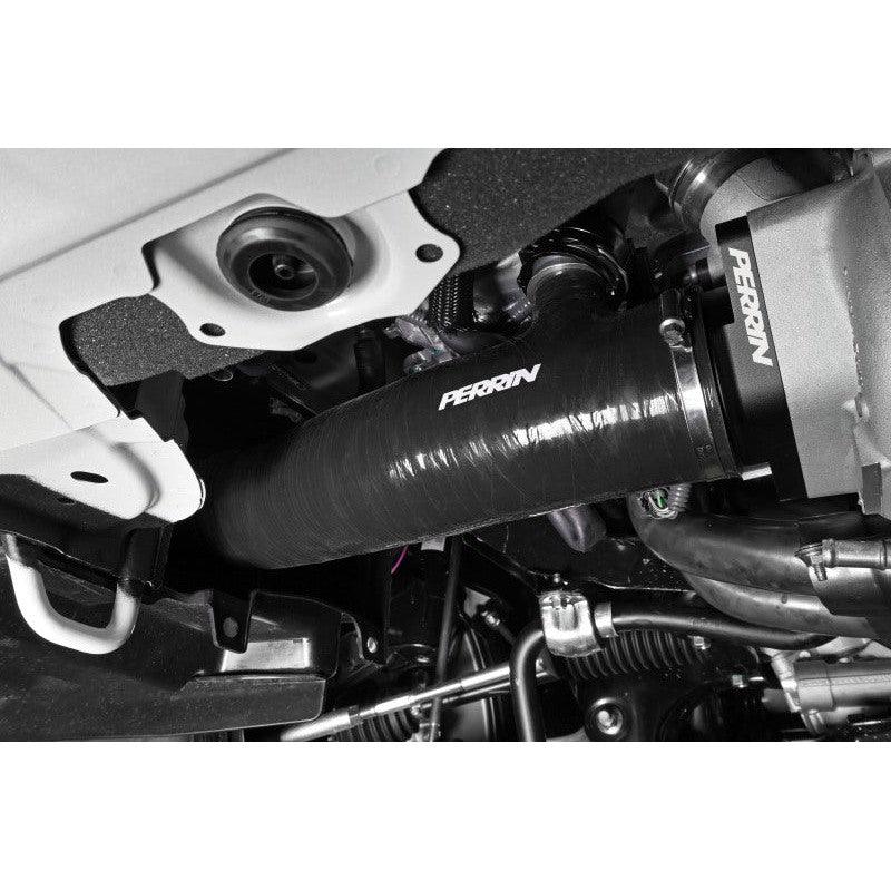 Perrin 2022+ Subaru WRX Black 3in Turbo Inlet Hose w/ Nozzle - Saikospeed
