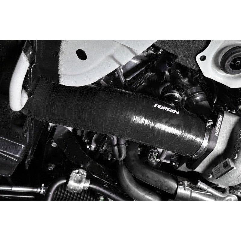 Perrin 2022+ Subaru WRX Black 3in Turbo Inlet Hose w/ Nozzle - Saikospeed
