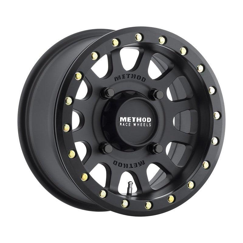 Method MR401 UTV Beadlock 14x7 / 4+3/13mm Offset / 4x156 / 132mm CB Matte Black Wheel - Saikospeed