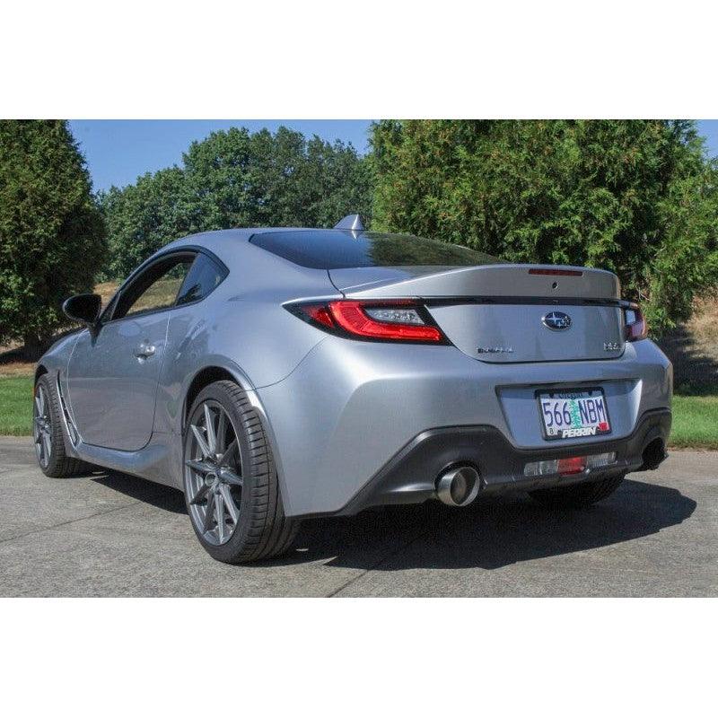 Perrin 2022 BRZ/GR86 Axle Back Exhaust SS (Single Side Exit w/Helmholtz Chamber) - Saikospeed