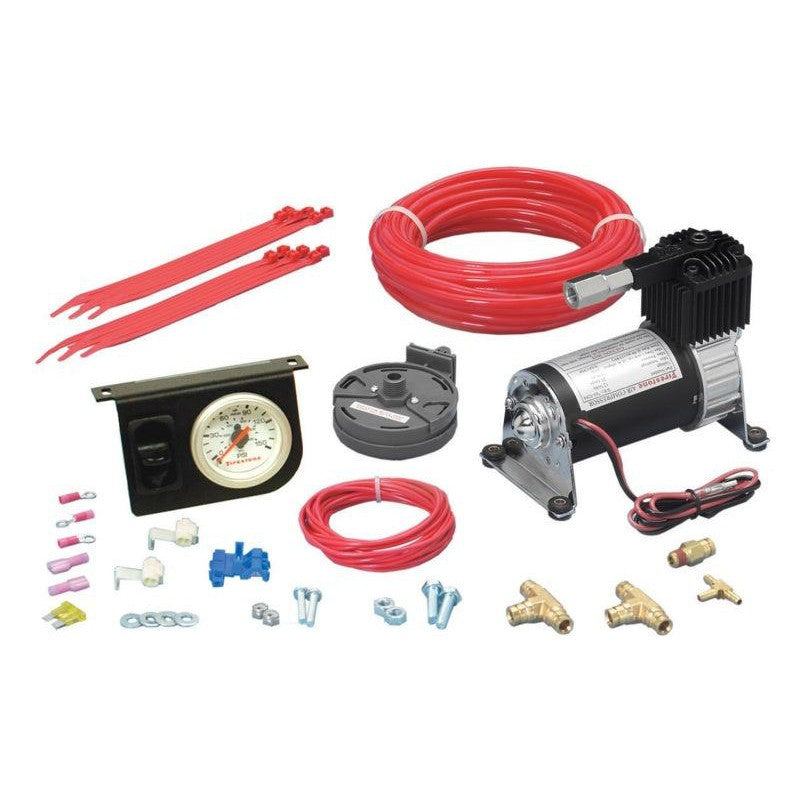 Firestone Level Command II Standard Duty Single Analog Air Compressor System Kit (WR17602158) - Saikospeed