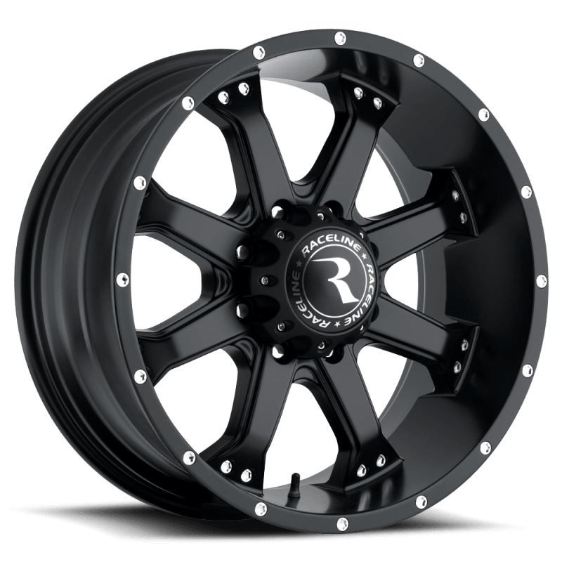 Raceline 991B Assault 16x8in / 6x139.7 BP / 0mm Offset / 106.1mm Bore - Satin Black Wheel - Saikospeed