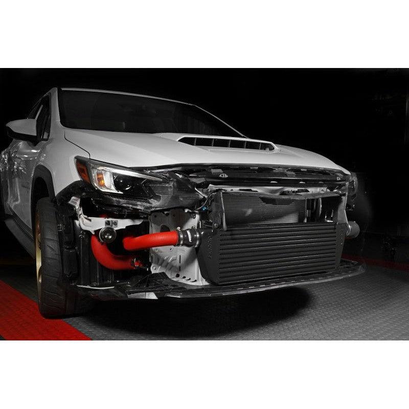 Perrin 22-23 Subaru WRX Front Mount Intercooler Kit (Red Tubes & Black Core) - Saikospeed