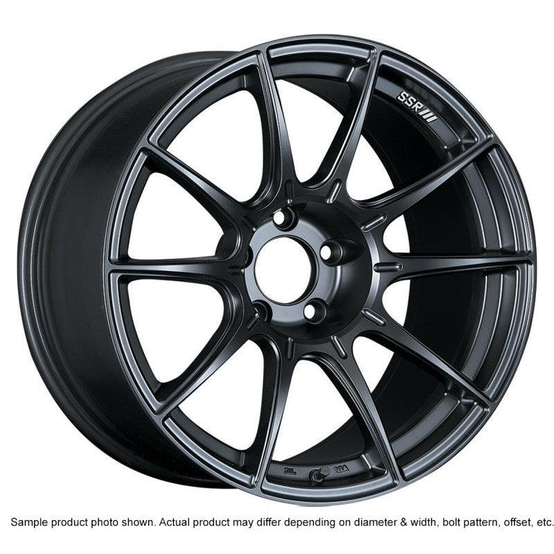 SSR GTX01 18x9.5 5x114.3 22mm Offset Flat Black Wheel Evo 8 9 X / G35 / 350z / 370z - Saikospeed