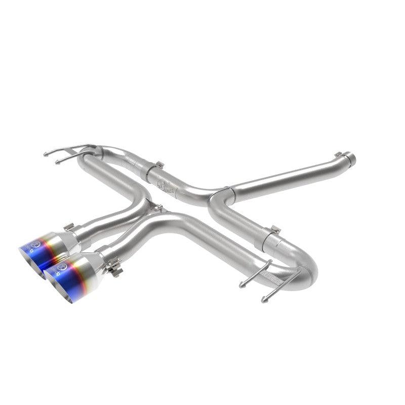 aFe Takeda 2-1/2in 304 SS Axle-Back Exhaust w/Blue Flame Tips 17-20 Honda Civic Sport L4-1.5L (t) - Saikospeed